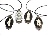 Disney Haunted Mansion Cameo Necklace Victorian Madame Leota Ghost Bride Phantom Ghost