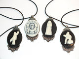 Disney Haunted Mansion Cameo Necklace Victorian Madame Leota Ghost Bride Phantom Ghost