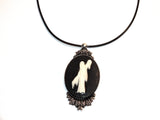Disney Haunted Mansion Cameo Necklace Victorian Madame Leota Ghost Bride Phantom Ghost