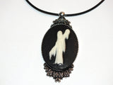 Disney Haunted Mansion Cameo Necklace Victorian Madame Leota Ghost Bride Phantom Ghost