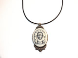 Disney Haunted Mansion Cameo Necklace Victorian Madame Leota Ghost Bride Phantom Ghost