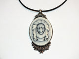 Disney Haunted Mansion Cameo Necklace Victorian Madame Leota Ghost Bride Phantom Ghost