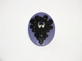 Creepy Wallpaper Haunted Mansion Victorian Purple Cameo Necklace Or Bracelet Or Brooch