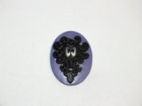 Creepy Wallpaper Haunted Mansion Victorian Purple Cameo Necklace Or Bracelet Or Brooch