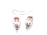 Rose Gold Queen Crown Earrings With White Pearls Charm Locket Rose Gold Jewelry AOS