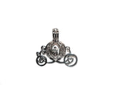 Cinderella Carriage Pearl Cage Silver Plated Charm Necklace Princess Cinderella Pick A Pearl or Wish Pearl Epcot Pumpkin Locket