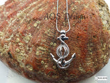 Anchor Pick A Pearl Cage 925 Sterling Silver Necklace Boat Ship Anchor Beach Ocean Charm Nautical