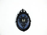 Creepy Wallpaper Victorian Cameo Brooch Pin Jewelry Haunted Mansion Resin Handmade For Halloween Costume