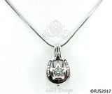 Horseshoe Star Pearl Cage Necklace Lucky Horse Shoe Western Silver Plated Locket Charm