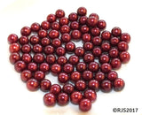 Pick A Pearl Oyster Freshwater Cultured Loose Pearl Round Cranberry Red Merlot Pearls for Pearl Cages, Charms, Necklaces