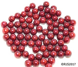 Pick A Pearl Oyster Freshwater Cultured Loose Pearl Round Cranberry Red Merlot Pearls for Pearl Cages, Charms, Necklaces