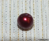Pick A Pearl Oyster Freshwater Cultured Loose Pearl Round Cranberry Red Merlot Pearls for Pearl Cages, Charms, Necklaces