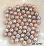 Pick A Pearl Oyster Freshwater Cultured Loose Pearl Round Purple Lavender for Pearl Cages, Charms, Necklaces