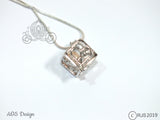 Love Peace Box Pick A Pearl Cage 925 Sterling Silver Symbol Charm Love Heart