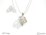 Love Peace Box Pick A Pearl Cage 925 Sterling Silver Symbol Charm Love Heart