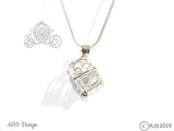 Love Peace Box Pick A Pearl Cage 925 Sterling Silver Symbol Charm Love Heart