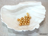 Pick A Pearl Oyster Freshwater Cultured Loose Pearl Round Gold for Pearl Cages, Charms, Necklaces