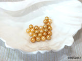 Pick A Pearl Oyster Freshwater Cultured Loose Pearl Round Gold for Pearl Cages, Charms, Necklaces