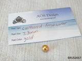 Pick A Pearl Oyster Freshwater Cultured Loose Pearl Round Gold for Pearl Cages, Charms, Necklaces