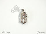 Enchanted Rose Pearl Cage Sterling Silver Locket Crystal Accents Beauty Beast Rose in Bell Jar