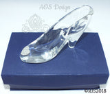 Cinderella Glass Slipper .925 Silver Heart Buckle with Crystals Engagement Wedding Birthday Gift Princess