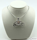 Cinderella Carriage Pearl Cage 925 Sterling Silver Charm Necklace Disney Princess Cinderella Pick A Pearl or Wish Pearl Epcot