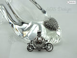 Cinderella Carriage Pearl Cage 925 Sterling Silver Charm Necklace Disney Princess Cinderella Pick A Pearl or Wish Pearl Epcot