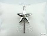 Fairy Wand Pearl Cage Magic Wand Star Silver Plated Locket Charm Pearl Cage Necklace Fairy Godmother Wizard