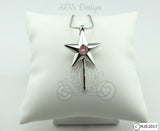 Fairy Wand Pearl Cage Magic Wand Star Silver Plated Locket Charm Pearl Cage Necklace Fairy Godmother Wizard