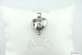 Dog Silhouette Pearl Cage Necklace Pet Best Friend Puppy Animal Bead Cage Locket Charm