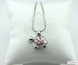 Happy Cute Turtle Pearl Cage Necklace Animal Bead Cage Locket Charm