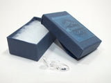 Princess Cinderella Mini Glass Slipper In Blue Box Dollhouse Miniature Shoe
