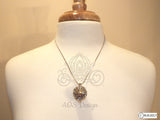 Heart Ball Large Pearl Cage Necklace Charm Silver Plated Circle Bell Charm Locket Holds Pearls Beads Multiple Pearl Holder Gft for Her