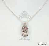 Enchanted Rose Pearl Cage Silver Plated Locket Crystal Accents Beauty Beast Rose in Bell Jar