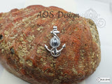 Anchor Pick A Pearl Cage 925 Sterling Silver Necklace Boat Ship Anchor Beach Ocean Charm Nautical