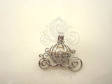 Cinderella Carriage Pearl Cage Silver Plated Charm Necklace Princess Cinderella Pick A Pearl or Wish Pearl Epcot Pumpkin Locket