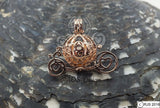 Cinderella Carriage Pearl Cage 18kt Rose Gold Plated 925 Sterling Silver Charm Necklace Pick A Pearl or Wish Pearl Epcot Holds Akoya Pearl