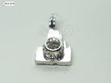 Castle Pick A Pearl Cage Necklace 925 Sterling Silver Cage Silver Necklace Princess Queen Kingdom Cinderella Charm Pendant