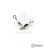Ice Cream Cone Pearl Cage Silver Ice Cream Cone Charm Holds Pearl Bead Gem Silver Locket