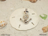 Anchor Pick A Pearl Cage 925 Sterling Silver Necklace Boat Ship Anchor Beach Ocean Charm Nautical
