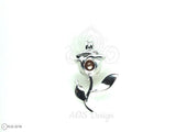 Rose Charm Pick Pearl Cage 925 Sterling Silver Necklace Pendant Beauty Beast Rose Flower