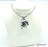 Four Leaf Clover Pearl Cage Silver Plated Locket Lucky Charm Locket Pearl Bead Gem Pearl Cage Necklace