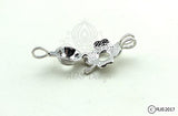 Four Leaf Clover Pearl Cage Silver Plated Locket Lucky Charm Locket Pearl Bead Gem Pearl Cage Necklace