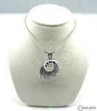 Nautilus Shell Pick A Pearl Cage Silver Necklace Mermaid Beach Treasure Crystal Accents Pearl Cage Necklace