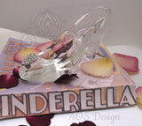 Cinderella Glass Slipper .925 Silver Heart Buckle with Crystals Engagement Wedding Birthday Gift Princess