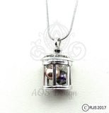 Lantern Fairy Cage Pearl Cage Silver Plated Cage Tink Star Light Locket Charm Multiple Pearl Holder Peter Pan