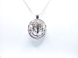 Vintage Inspired Small World Pendant Pearl Cage to Display Your Treasured Pearl