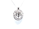 Vintage Inspired Small World Pendant Pearl Cage to Display Your Treasured Pearl