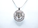 Vintage Inspired Small World Pendant Pearl Cage to Display Your Treasured Pearl