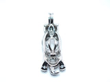 Sea Otter Holding Pearl Pendant Pearl Necklace Silver Charm Holds Gem Jewelry AOS